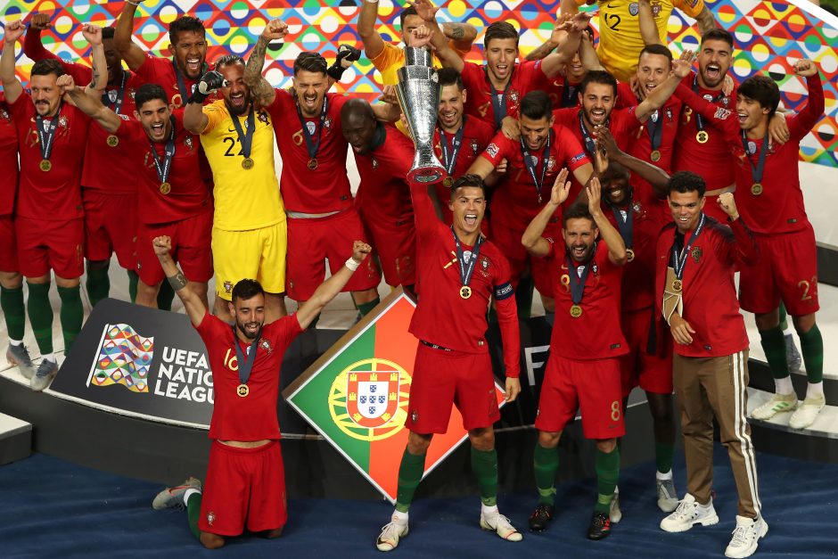 Drausmingą finalą sužaidusi Portugalijos rinktinė – UEFA Tautų lygos čempionė