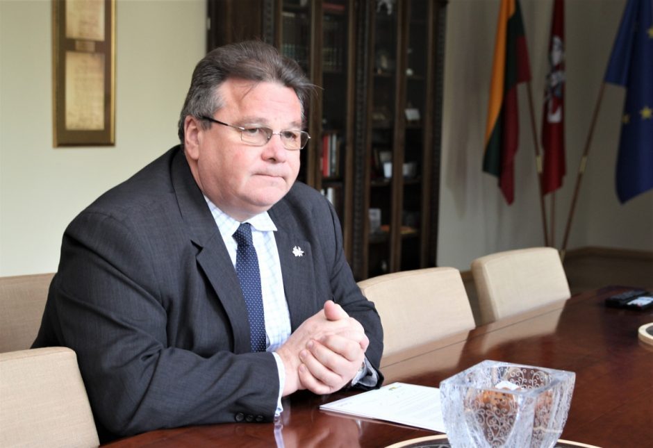 L. Linkevičius: Vakarai siekia amortizuoti Rusijos spaudimą Baltarusijai