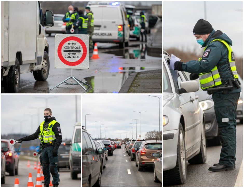 Tūkstančiai kauniečių veržiasi pro blokpostus: per parą teko apgręžti 900 automobilių