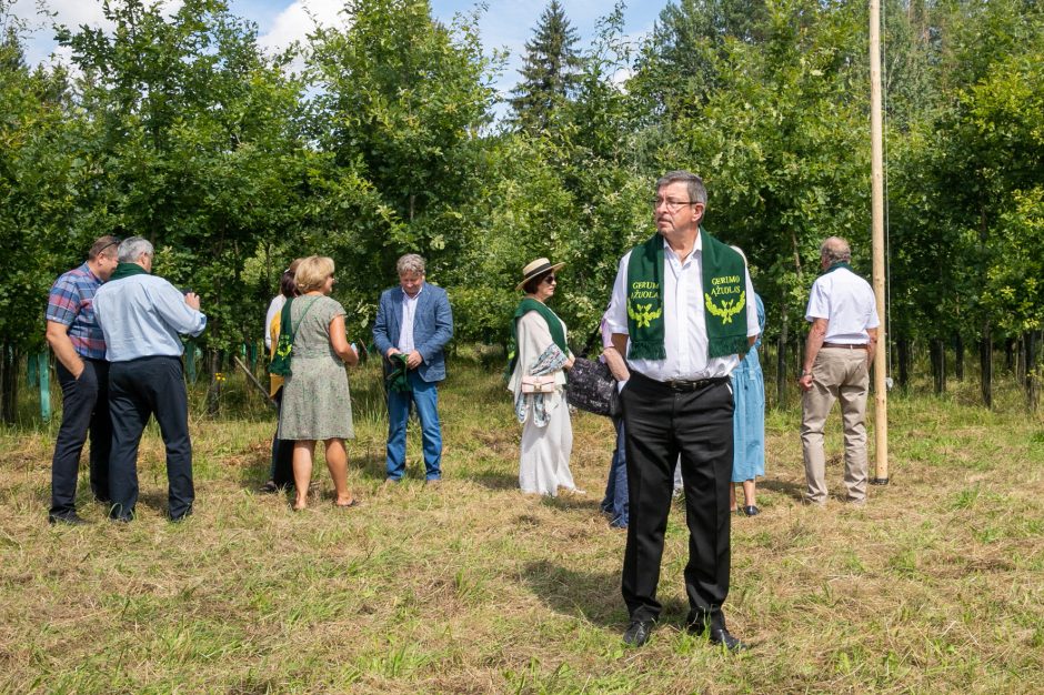 Ąžuolų giraitėje – vienu sodinuku daugiau