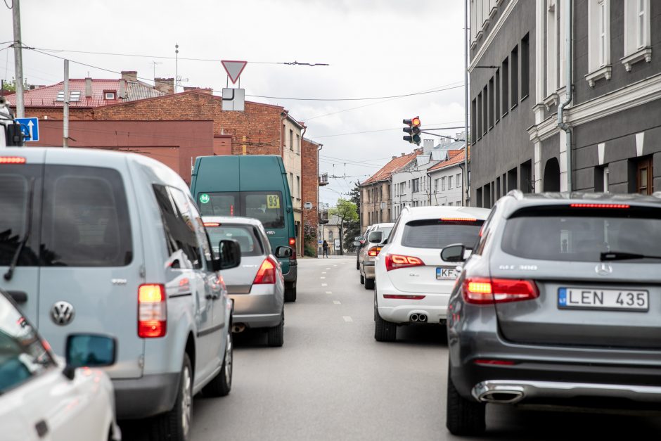 Kauno senamiestyje vairuotojus pasitinka pakeista eismo tvarka