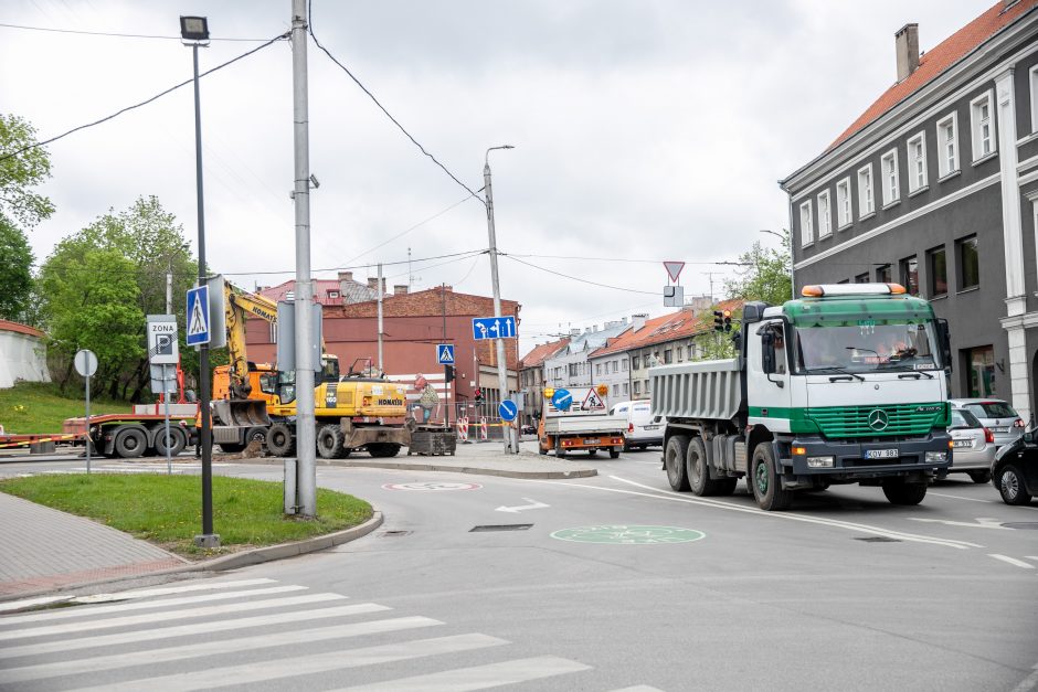 Kauno senamiestyje vairuotojus pasitinka pakeista eismo tvarka