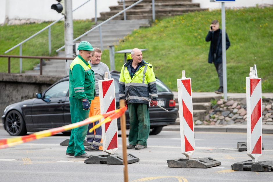 Kauno senamiestyje vairuotojus pasitinka pakeista eismo tvarka