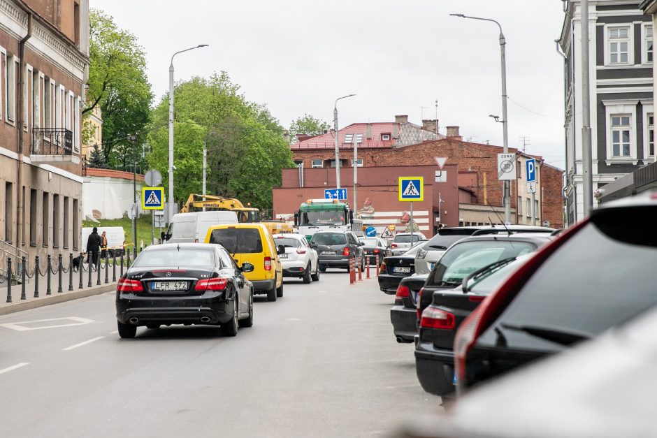 Kauno senamiestyje vairuotojus pasitinka pakeista eismo tvarka