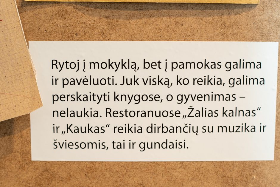 Kitokia paroda: K. Navako istoriją pasakoja peiliukas, krištolinė taurė ir juodas paltas