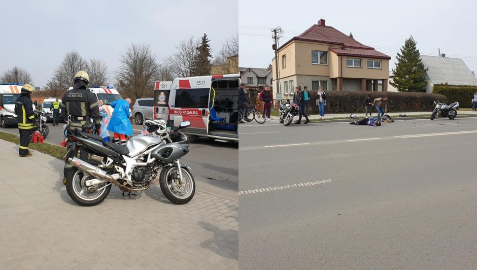 Avarija Šančiuose: nukentėjo motociklu važiavę žmonės, ieškomas pabėgęs „Renault“ vairuotojas