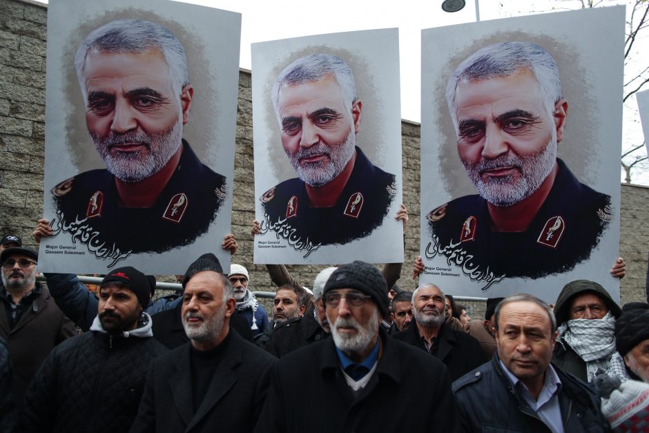 Tūkstančiai iraniečių gedi nukauto generolo Q. Soleimanio