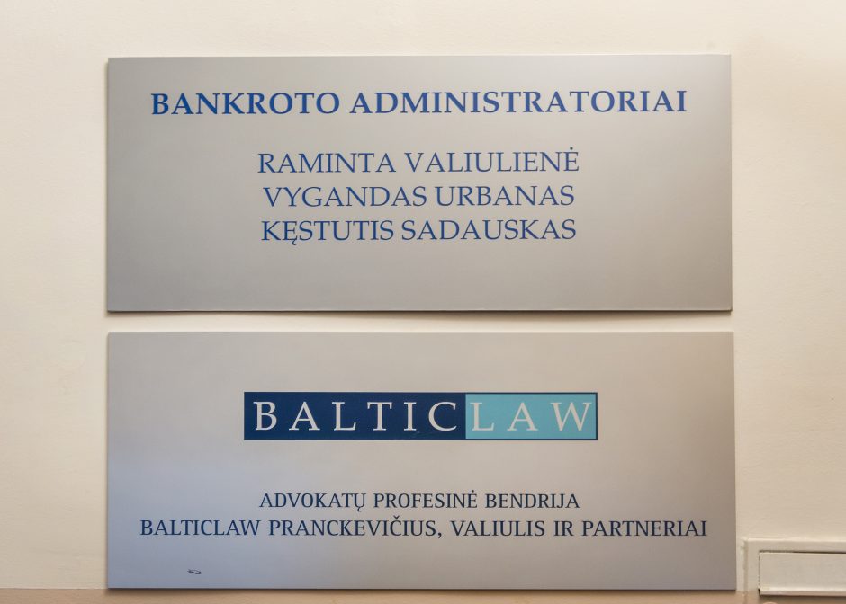 Bankroto administratorius skandina bendrovę?