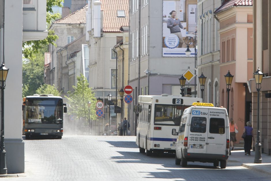 Rajoninių autobusų senamiestyje nepageidauja