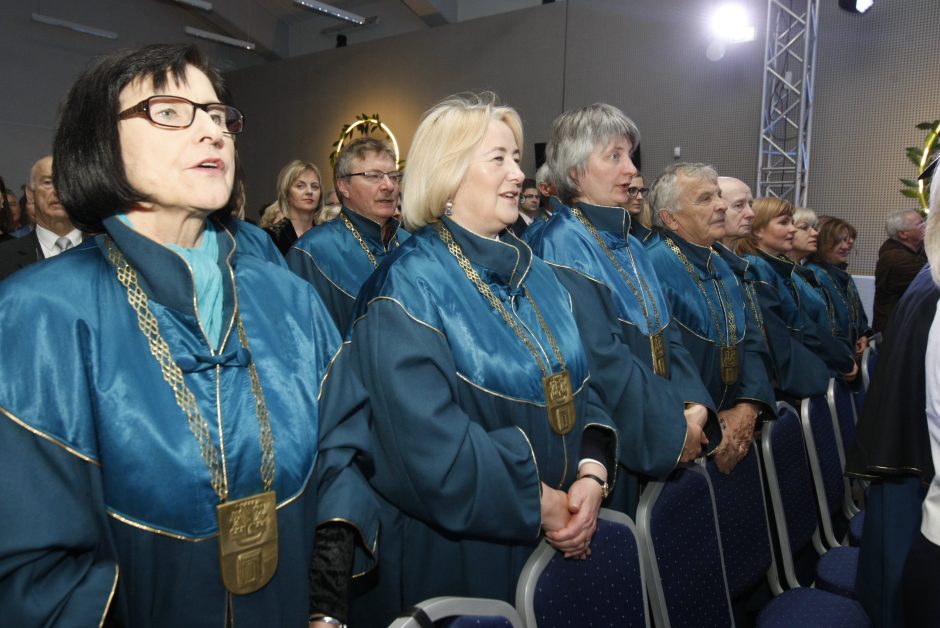 Universiteto rektoriaus inauguracijoje – dėmesys Klaipėdai