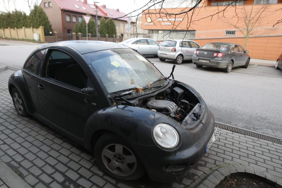 Apleisti automobiliai – ilgapirščių taikiklyje