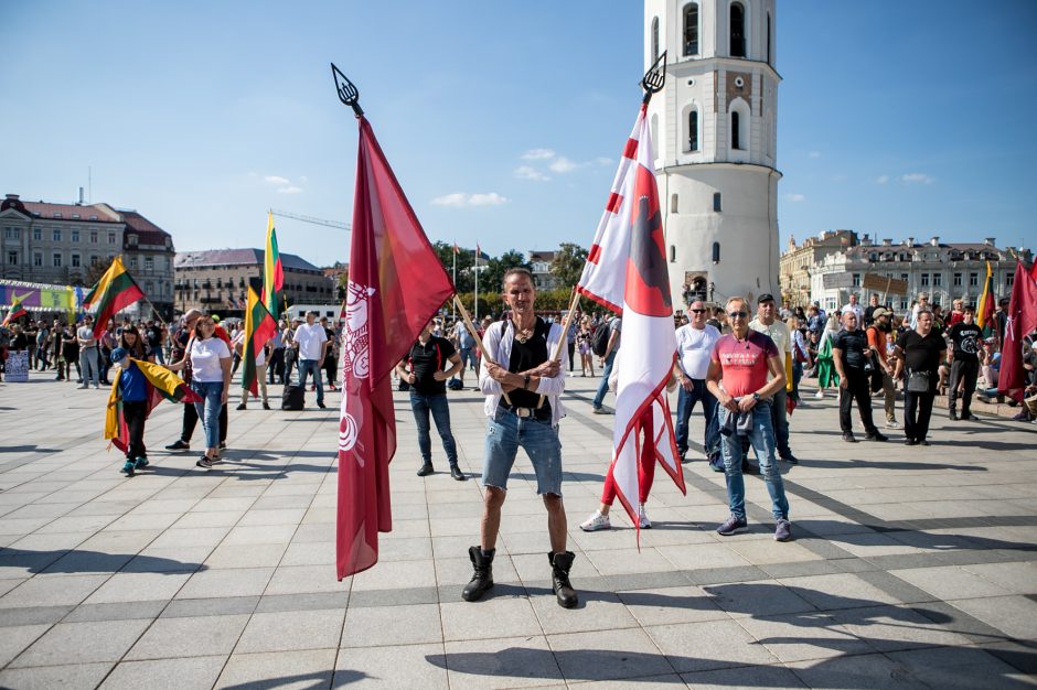 Vilniuje – tūkstantinis protestas: su plakatais „Ne gyvulių pasui“ ir „Dž. Sorošą lauk iš Lietuvos“