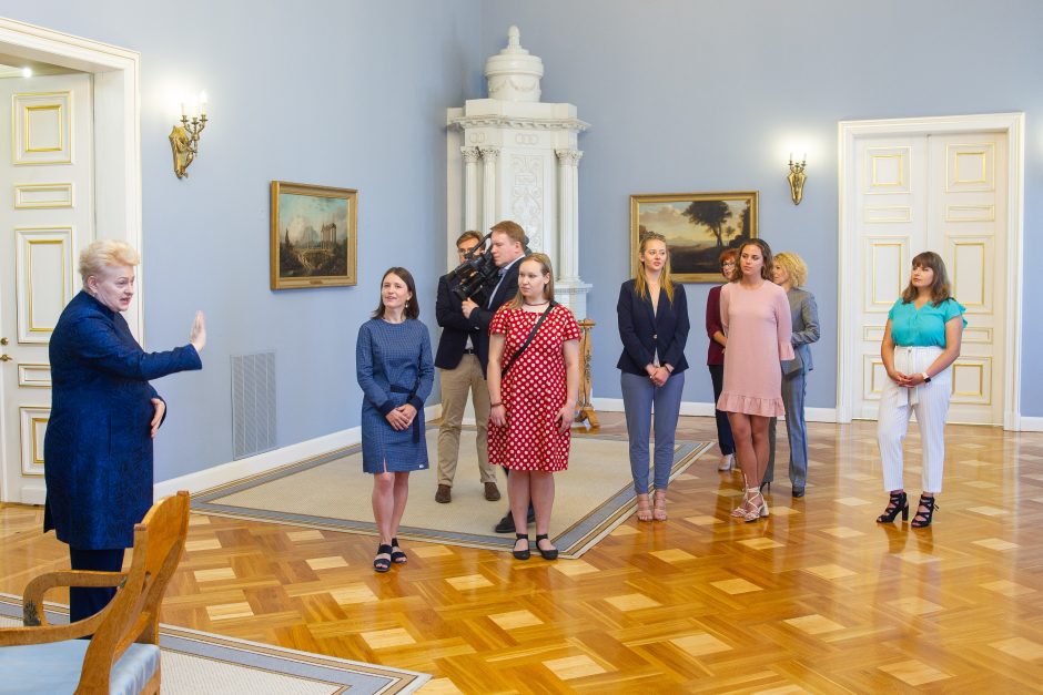 D. Grybauskaitė susitiko su pasaulio lietuvių jaunimo atstovais