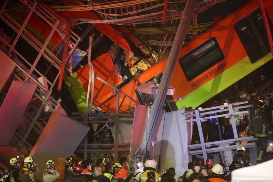 Meksiko metropoliteno avarijos aukų padaugėjo iki 23