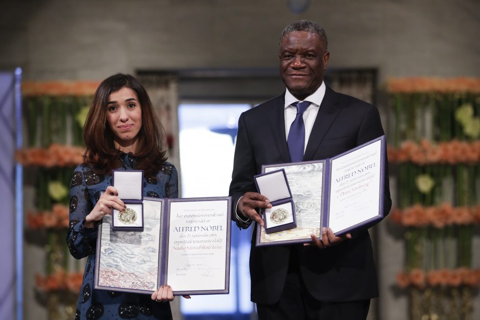 Osle pagerbti Nobelio taikos premijos laureatai