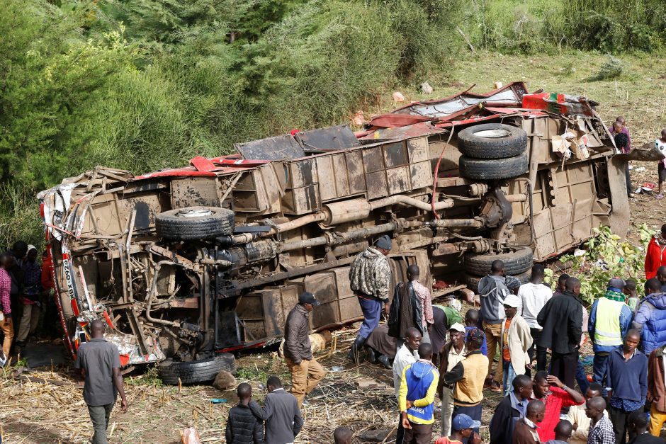 Kenijoje per autobuso avariją žuvo 51 žmogus