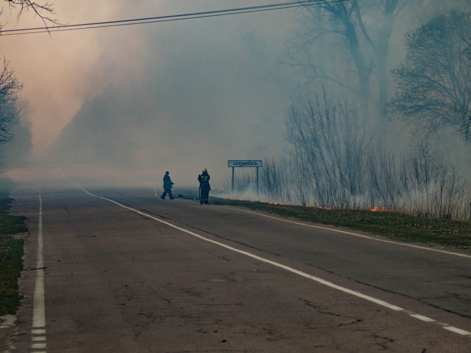 Černobylio miškų gaisro dūmai Lietuvos nepasieks?