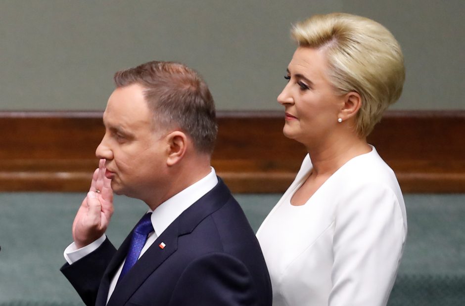 Lenkijos prezidentu antrai kadencijai prisaikdintas A. Duda