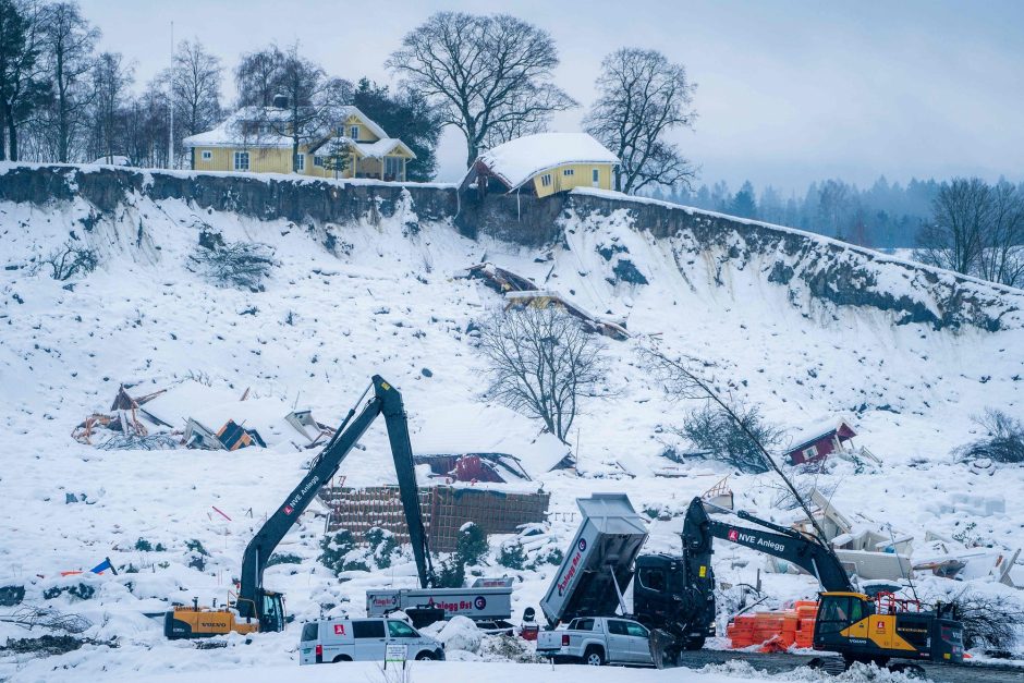 Norvegijoje purvo nuošliaužos vietoje rasti dar du kūnai