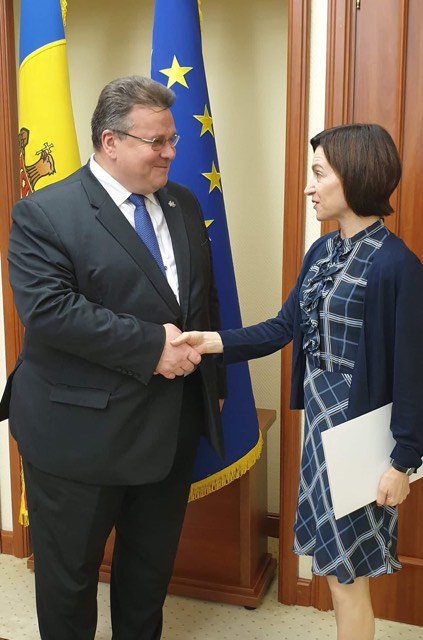 L. Linkevičius pirmasis iš ES ministrų apsilankė Moldovoje po valdžios pasikeitimo