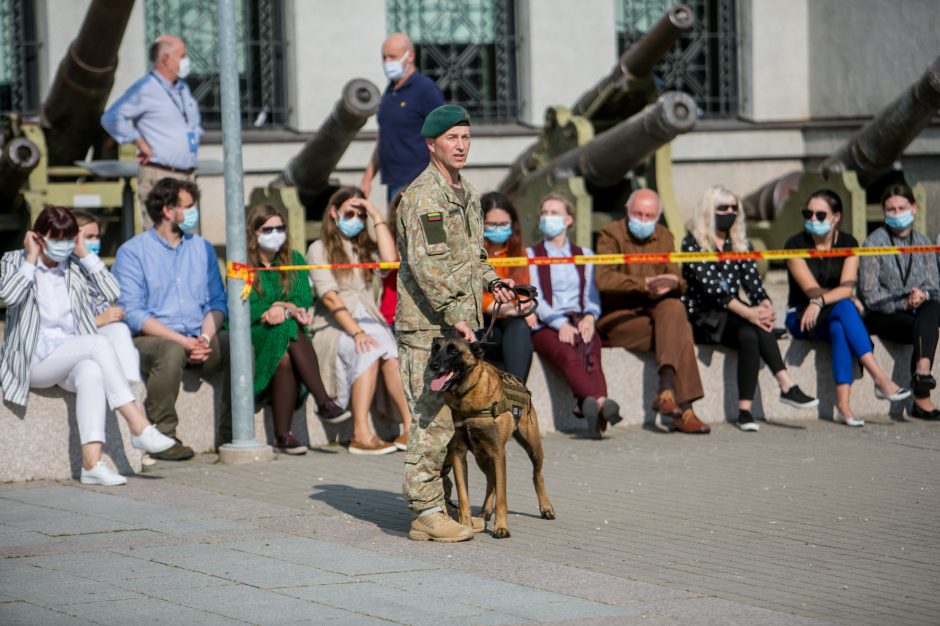 Karo muziejuje – moksleivių pažintis su tarnybiniais keturkojais