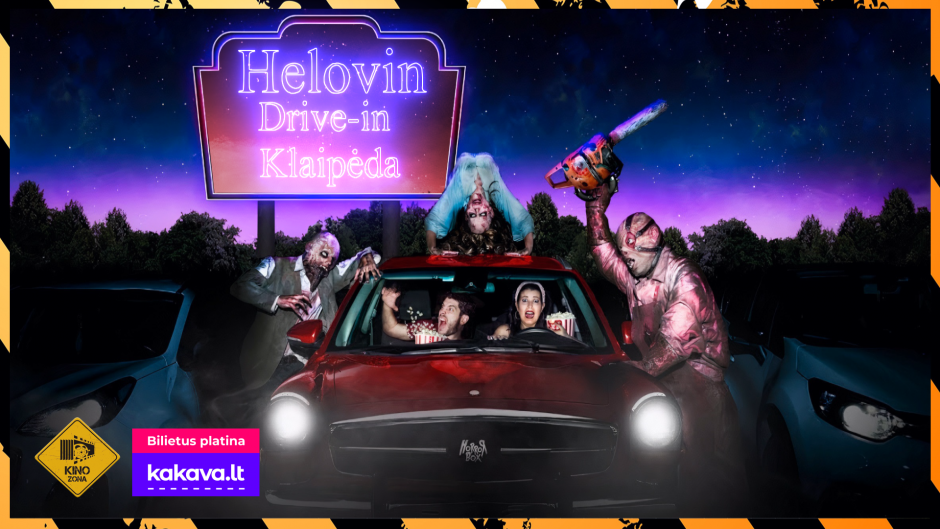 Helovino savaitgalis „drive-in“ kine Klaipėdoje