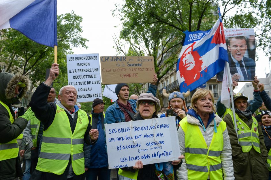 „Geltonųjų liemenių“ protestas Prancūzijoje silpsta?