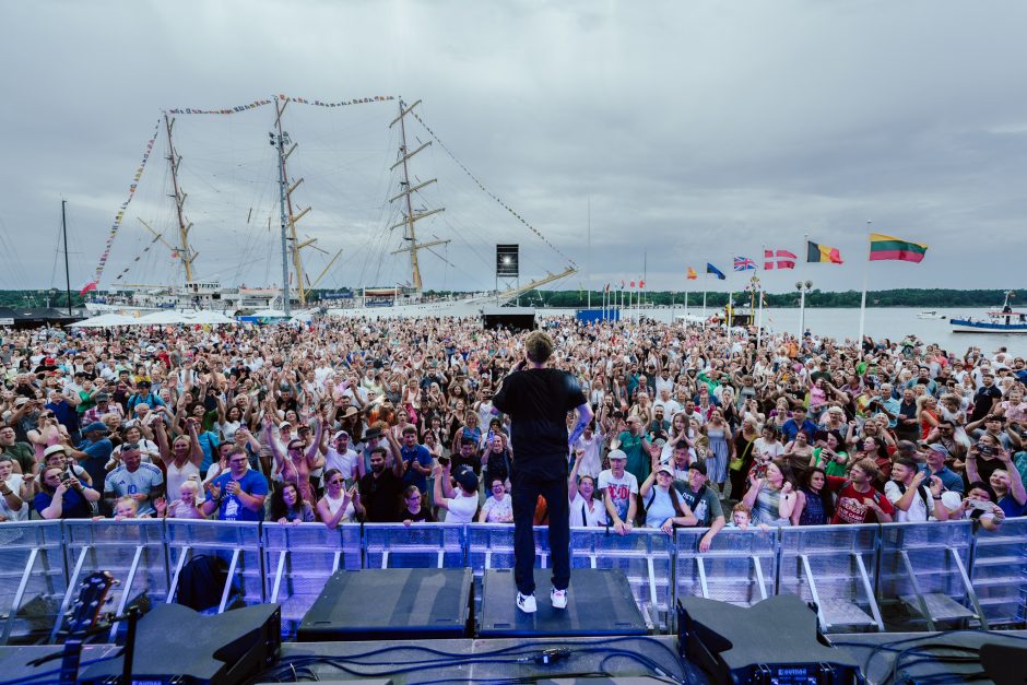 „The Tall Ships Races“ žvaigždės koncertas atidarė muzikinius pasirodymus Kruizinių laivų terminale