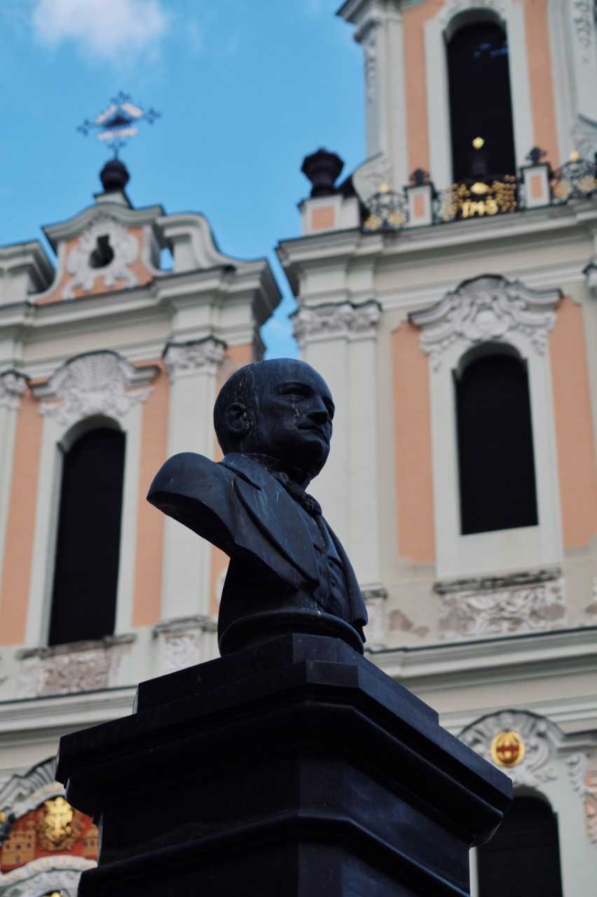 Išgirsk Vilnių: kompozitoriaus S. Moniuškos biustas prabils maestro D. Katkaus balsu