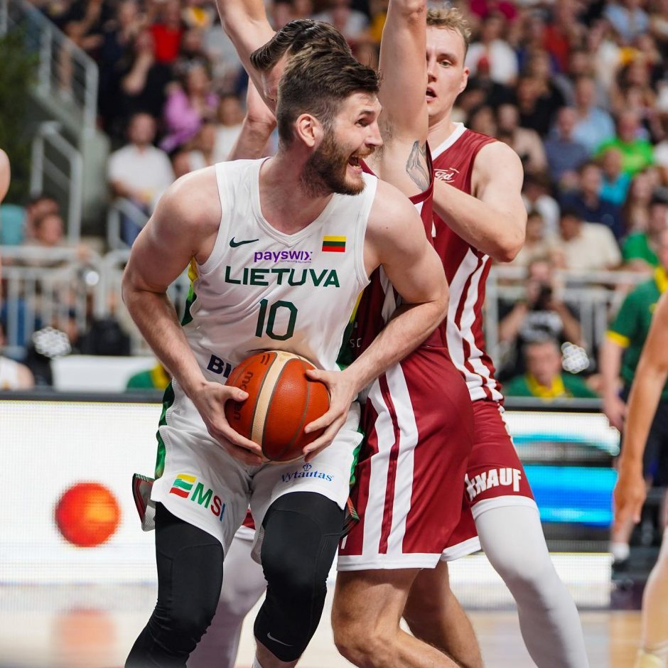 Kontrolinės vyrų krepšinio rungtynės: Latvija – Lietuva 70:52