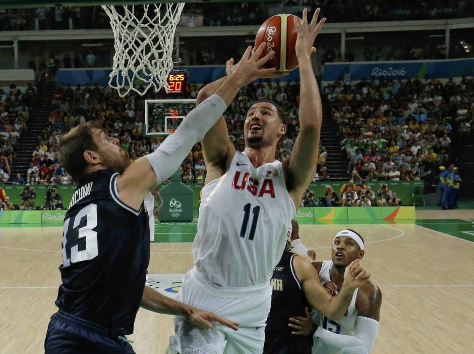  JAV krepšininkai nesunkiai pateko į olimpinių žaidynių pusfinalį