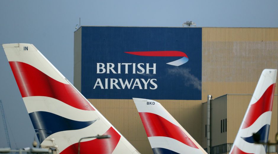 „British Airways“ pilotai grasina rugsėjį streikuoti