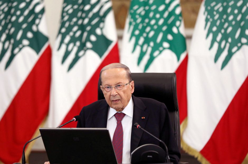 Libano prezidentas: sprogimas Beirute padarė daugiau nei 15 mlrd. dolerių žalos