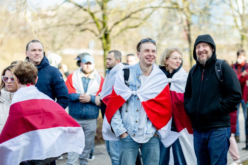 Baltarusijos opozicija Vilniuje minėjo Laisvės dieną 