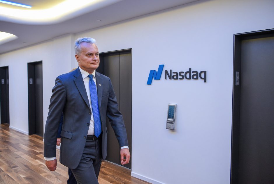 G. Nausėda kviečia „Nasdaq“ aktyviau plėstis Lietuvoje