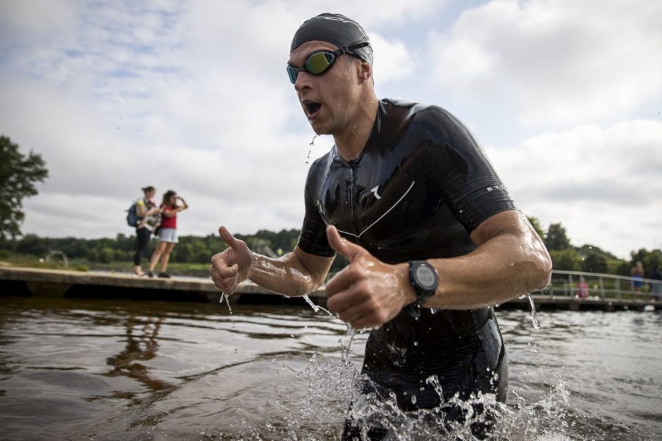 Karštame Jonavos triatlone triumfavo G. Pajėda ir profesionalė iš Belgijos