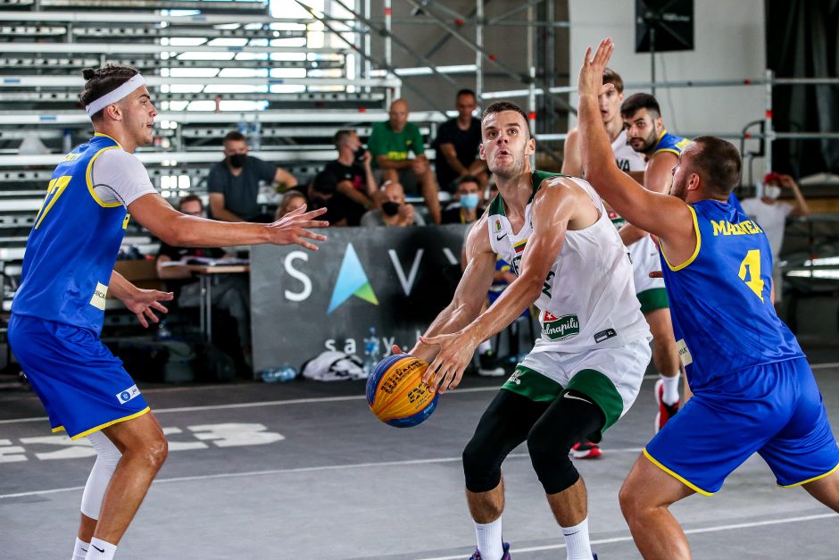 Tautų lygos pirmajame etape – Lietuvos 3×3 rinktinių triumfas