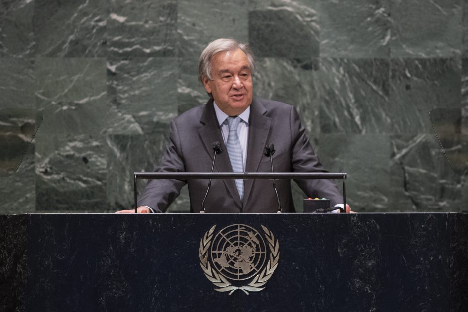 JT vadovas Generalinėje Asamblėjoje perspėjo dėl „naujo Šaltojo karo“ 