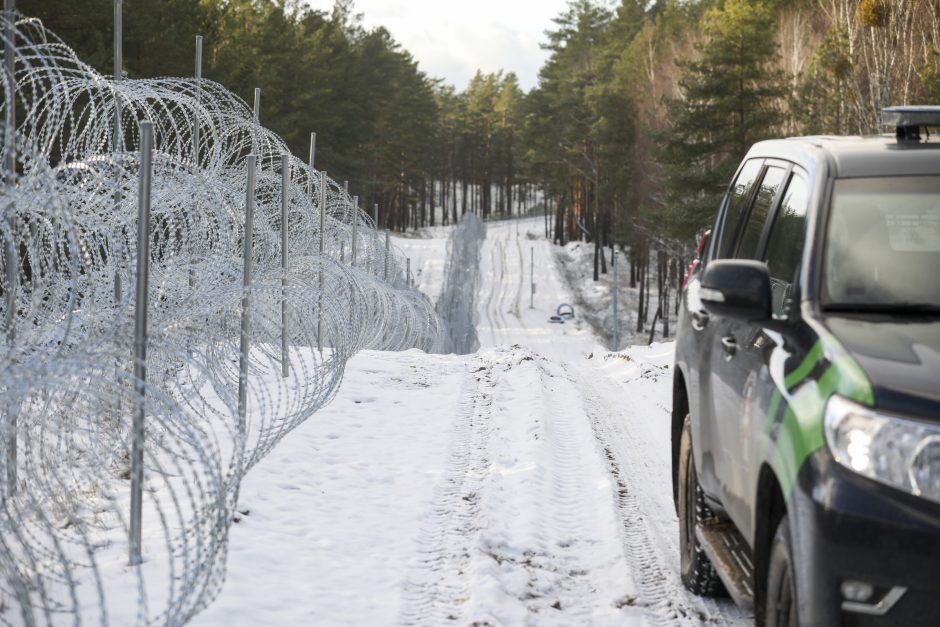 Į Lietuvą iš Baltarusijos draudžiamose vietose bandė patekti 7 migrantai