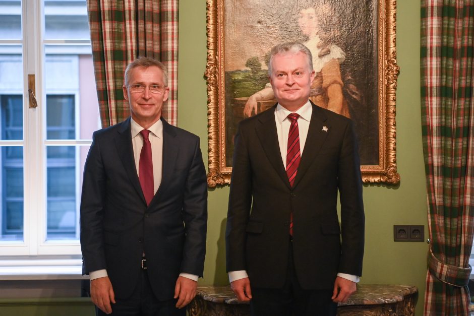 G. Nausėda susitikime su NATO vadovu: saugumo aplinka blogėja, sąjungininkai turi išlikti budrūs