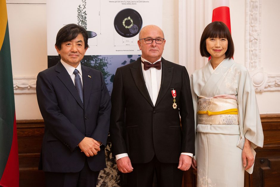 Kauno merui V. Matijošaičiui įteiktas garbingas Japonijos apdovanojimas