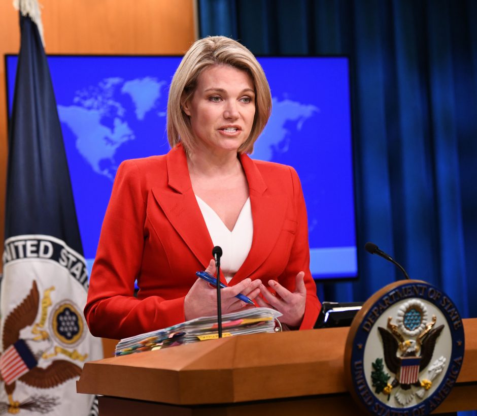 JAV pasmerkė „fiktyvius“ rinkimus Rusijos kontroliuojamoje Rytų Ukrainoje