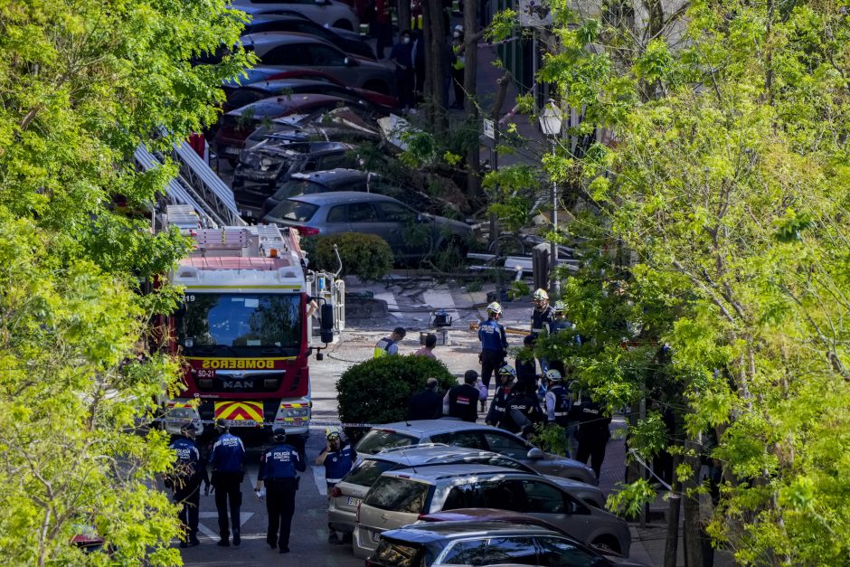 Po sprogimo Madrido daugiabutyje pasigendama dviejų žmonių