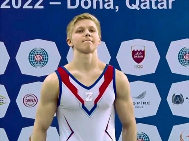 Rusų gimnastui dėl simbolio „Z“ metams uždrausta dalyvauti varžybose