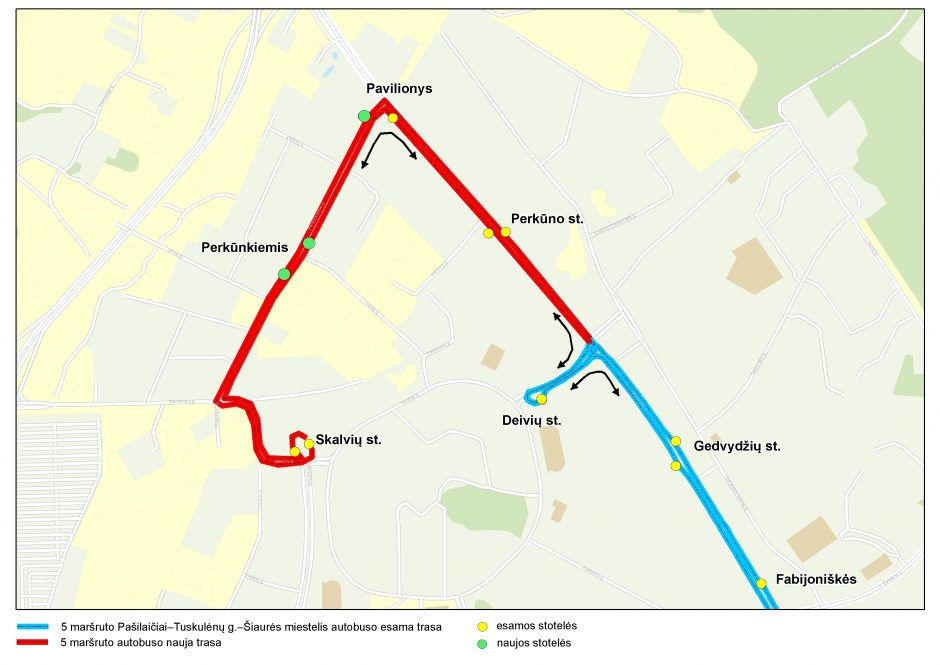 Nuo spalio 6-osios viešasis transportas grįžta į Perkūnkiemį