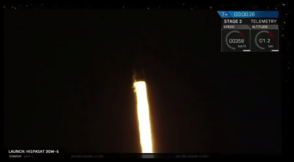 „SpaceX“ 50-tą kartą paleido raketą „Falcon 9“