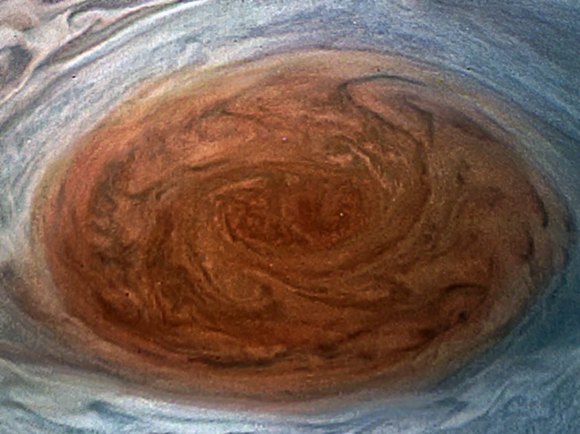 Pamatykite naujausias Jupiterio Raudonosios dėmės nuotraukas