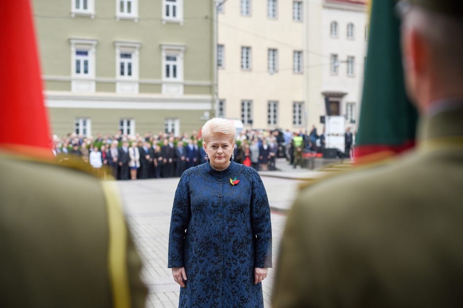Lietuvai švenčiant Valstybės dieną, prezidentė pabrėžė šalies vienybę