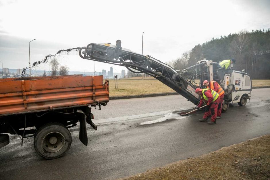 Vilniuje šiemet bus išasfaltuota 80 kilometrų gatvių