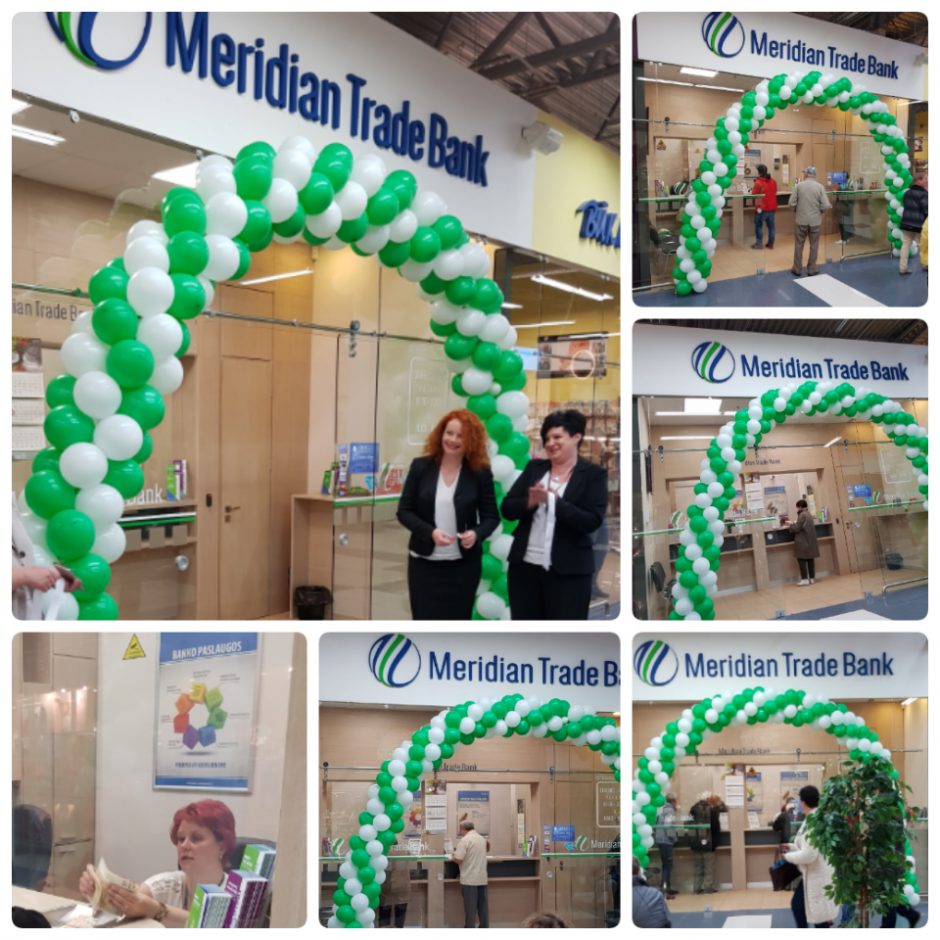 „Meridian Trade Bank“ atidarė klientų aptarnavimo skyrių